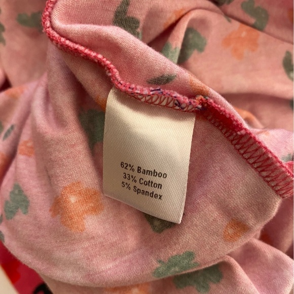 Tucker || Rachel Bamboo Jersey Wrap Dress Floral Pink 2X - Picture 5 of 5